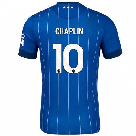 Kandiny Enfant Maillot Conor Chaplin #10 Bleu Marine Tenues Domicile 2024/25 T-Shirt