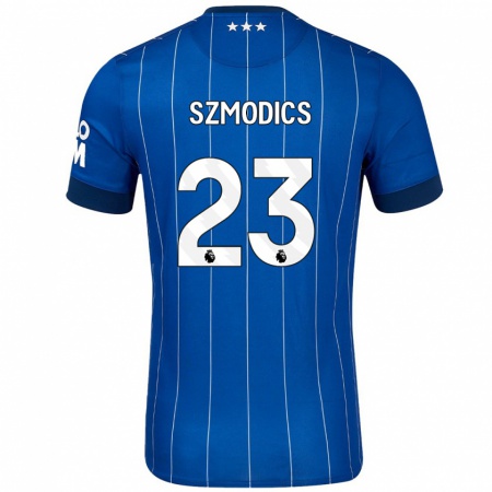 Kandiny Enfant Maillot Sammie Szmodics #23 Bleu Marine Tenues Domicile 2024/25 T-Shirt