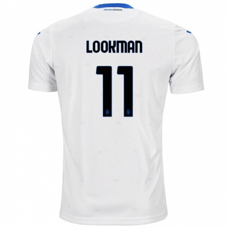 Kandiny Enfant Maillot Ademola Lookman #11 Blanc Tenues Extérieur 2024/25 T-Shirt