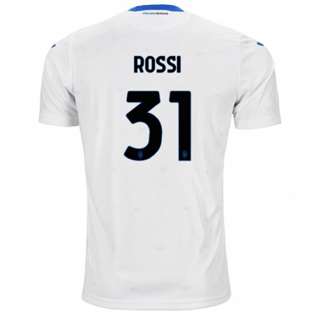 Kandiny Enfant Maillot Francesco Rossi #31 Blanc Tenues Extérieur 2024/25 T-Shirt