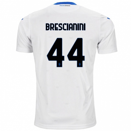 Kandiny Enfant Maillot Marco Brescianini #44 Blanc Tenues Extérieur 2024/25 T-Shirt