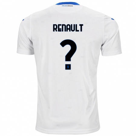 Kandiny Enfant Maillot Guillaume Renault #0 Blanc Tenues Extérieur 2024/25 T-Shirt