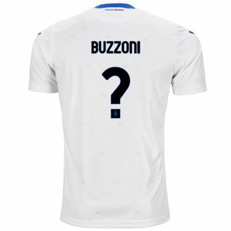 Kandiny Enfant Maillot Giorgio Buzzoni #0 Blanc Tenues Extérieur 2024/25 T-Shirt