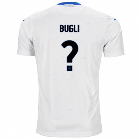 Kandiny Enfant Maillot Gabriel Bugli #0 Blanc Tenues Extérieur 2024/25 T-Shirt