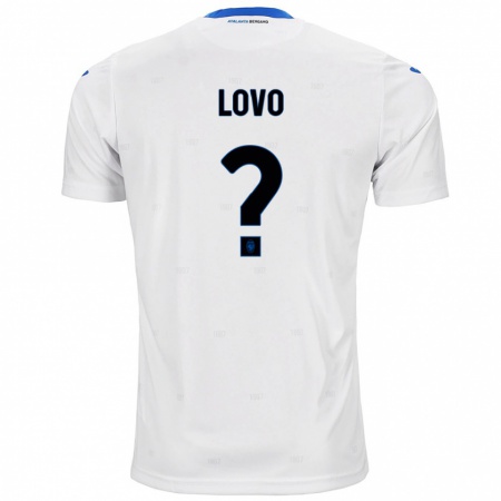 Kandiny Enfant Maillot Pietro Lovo #0 Blanc Tenues Extérieur 2024/25 T-Shirt