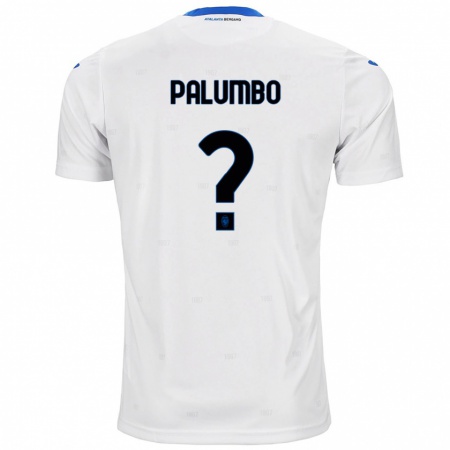 Kandiny Enfant Maillot Stefano Palumbo #0 Blanc Tenues Extérieur 2024/25 T-Shirt