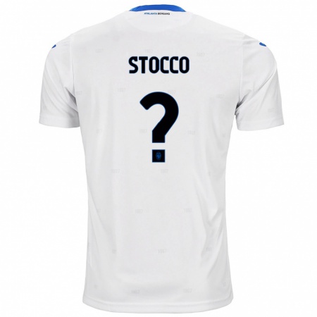 Kandiny Enfant Maillot Pietro Stocco #0 Blanc Tenues Extérieur 2024/25 T-Shirt