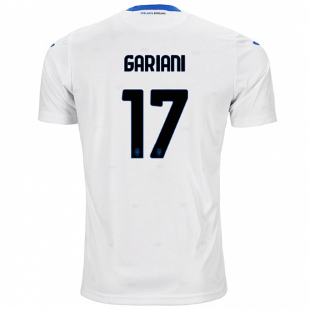 Kandiny Enfant Maillot Niccolò Gariani #17 Blanc Tenues Extérieur 2024/25 T-Shirt