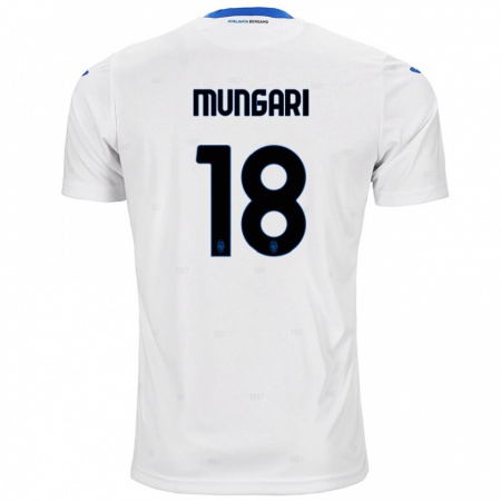 Kandiny Enfant Maillot Giuseppe Mungari #18 Blanc Tenues Extérieur 2024/25 T-Shirt