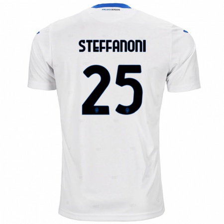 Kandiny Enfant Maillot Federico Steffanoni #25 Blanc Tenues Extérieur 2024/25 T-Shirt