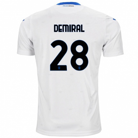 Kandiny Enfant Maillot Merih Demiral #28 Blanc Tenues Extérieur 2024/25 T-Shirt