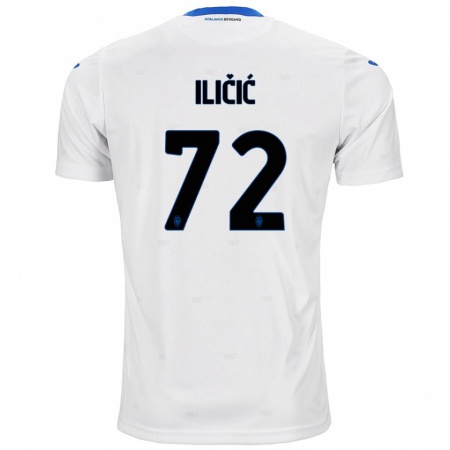 Kandiny Enfant Maillot Josip Ilicic #72 Blanc Tenues Extérieur 2024/25 T-Shirt