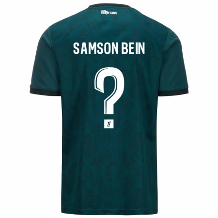 Kandiny Enfant Maillot Sirak Samson Bein #0 Vert Foncé Tenues Extérieur 2024/25 T-Shirt