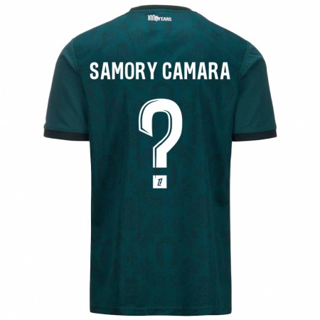 Kandiny Enfant Maillot Verges Samory Camara #0 Vert Foncé Tenues Extérieur 2024/25 T-Shirt