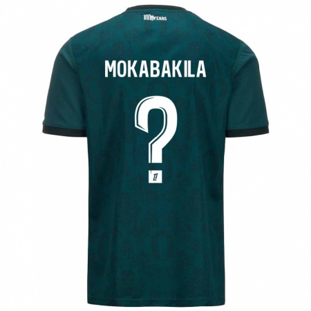 Kandiny Enfant Maillot Nick Mokabakila #0 Vert Foncé Tenues Extérieur 2024/25 T-Shirt