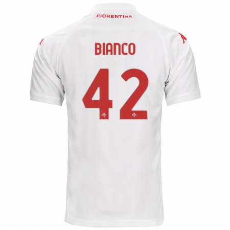 Kandiny Enfant Maillot Alessandro Bianco #42 Blanc Tenues Extérieur 2024/25 T-Shirt