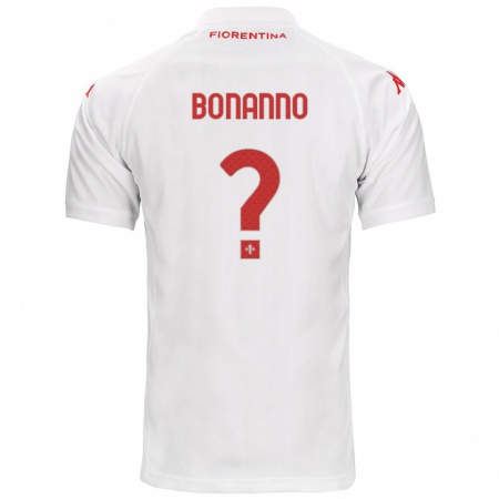 Kandiny Enfant Maillot Piergiorgio Bonanno #0 Blanc Tenues Extérieur 2024/25 T-Shirt