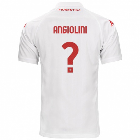 Kandiny Enfant Maillot Gianmarco Angiolini #0 Blanc Tenues Extérieur 2024/25 T-Shirt