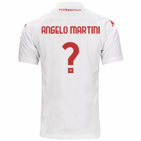 Kandiny Enfant Maillot Angelo Martini #0 Blanc Tenues Extérieur 2024/25 T-Shirt