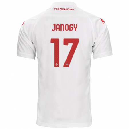 Kandiny Enfant Maillot Madelen Janogy #17 Blanc Tenues Extérieur 2024/25 T-Shirt