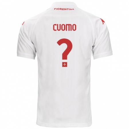 Kandiny Enfant Maillot Raffaele Cuomo #0 Blanc Tenues Extérieur 2024/25 T-Shirt