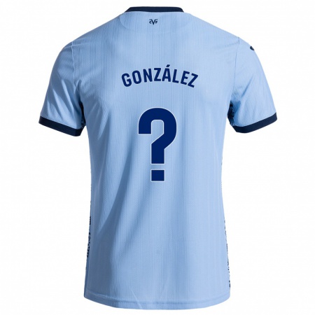 Kandiny Enfant Maillot Dani González #0 Bleu Ciel Tenues Extérieur 2024/25 T-Shirt