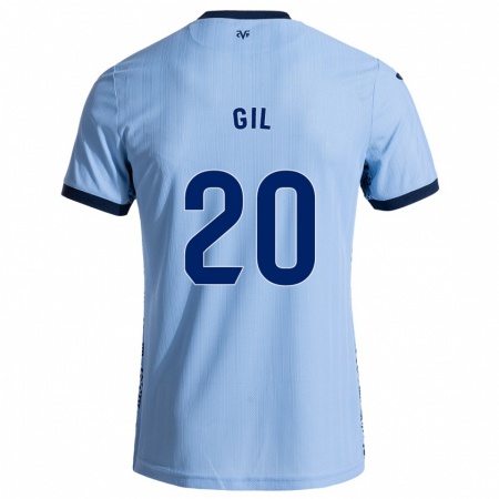 Kandiny Enfant Maillot Mario Gil #20 Bleu Ciel Tenues Extérieur 2024/25 T-Shirt