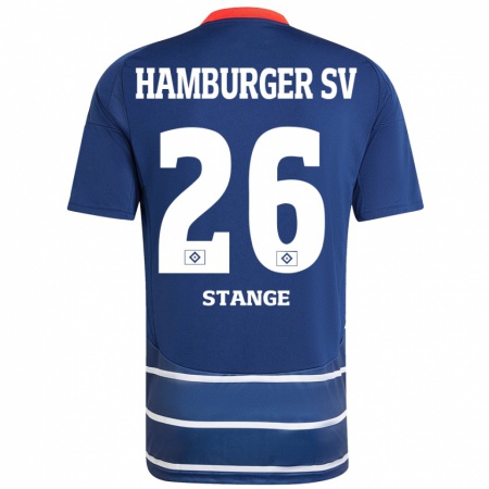 Kandiny Enfant Maillot Otto Stange #26 Bleu Foncé Tenues Extérieur 2024/25 T-Shirt