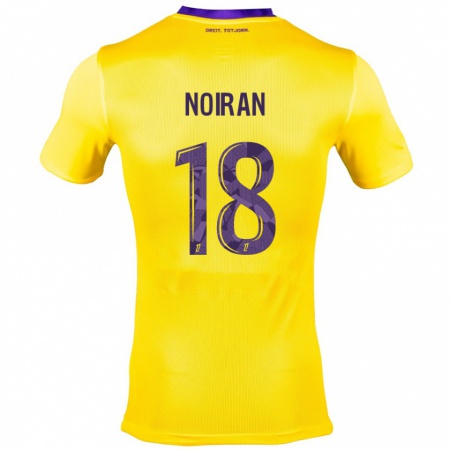 Kandiny Enfant Maillot Clara Noiran #18 Jaune Violet Tenues Extérieur 2024/25 T-Shirt