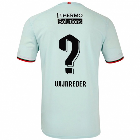 Kandiny Enfant Maillot Jeppe Wijnreder #0 Vert Clair Tenues Extérieur 2024/25 T-Shirt