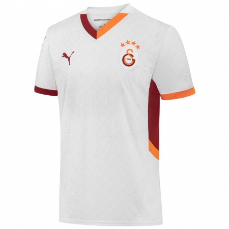 Kandiny Enfant Maillot Çağrı Hakan Balta #0 Blanc Jaune Rouge Tenues Extérieur 2024/25 T-Shirt