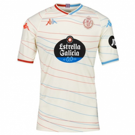 Kandiny Enfant Maillot Javi Sánchez #5 Blanc Rouge Bleu Tenues Extérieur 2024/25 T-Shirt