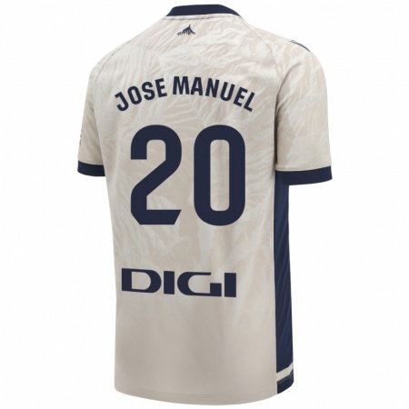 Kandiny Enfant Maillot José Manuel Arnáiz #20 Gris Clair Tenues Extérieur 2024/25 T-Shirt