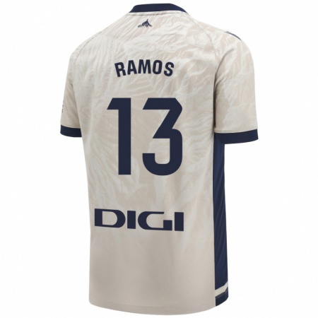 Kandiny Enfant Maillot Darío Ramos #13 Gris Clair Tenues Extérieur 2024/25 T-Shirt