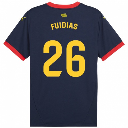 Kandiny Enfant Maillot Toni Fuidias #26 Bleu Marine Rouge Tenues Extérieur 2024/25 T-Shirt