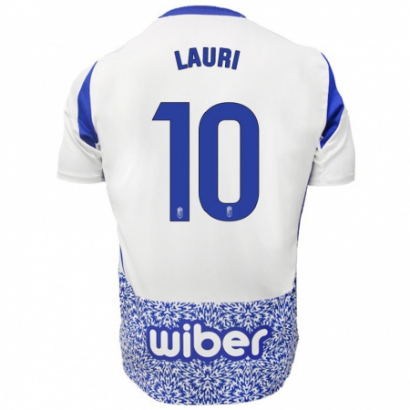 Kandiny Enfant Maillot Lauri #10 Blanc Bleu Tenues Extérieur 2024/25 T-Shirt