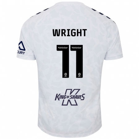 Kandiny Enfant Maillot Haji Wright #11 Blanc Tenues Extérieur 2024/25 T-Shirt