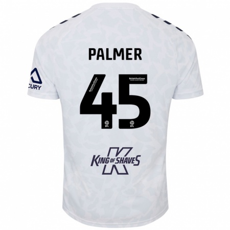 Kandiny Enfant Maillot Kasey Palmer #45 Blanc Tenues Extérieur 2024/25 T-Shirt