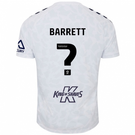 Kandiny Enfant Maillot Marlow Barrett #0 Blanc Tenues Extérieur 2024/25 T-Shirt