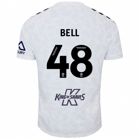 Kandiny Enfant Maillot Luke Bell #48 Blanc Tenues Extérieur 2024/25 T-Shirt