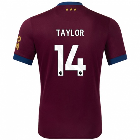 Kandiny Enfant Maillot Jack Taylor #14 Marron Tenues Extérieur 2024/25 T-Shirt