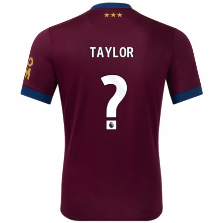 Kandiny Enfant Maillot Tom Taylor #0 Marron Tenues Extérieur 2024/25 T-Shirt