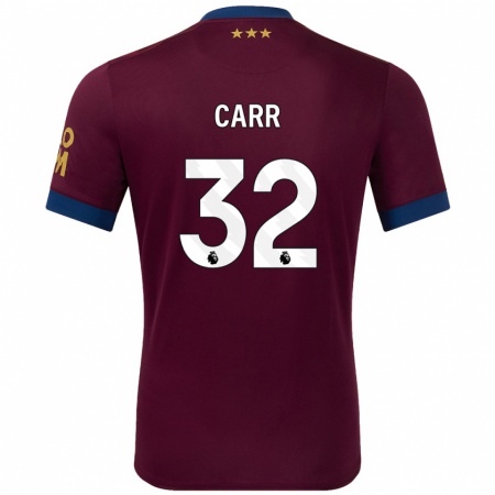 Kandiny Enfant Maillot Ryan Carr #32 Marron Tenues Extérieur 2024/25 T-Shirt