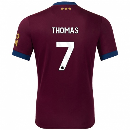 Kandiny Enfant Maillot Natasha Thomas #7 Marron Tenues Extérieur 2024/25 T-Shirt