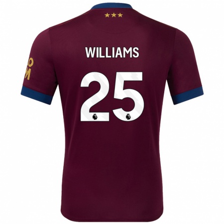 Kandiny Enfant Maillot Erin Williams #25 Marron Tenues Extérieur 2024/25 T-Shirt