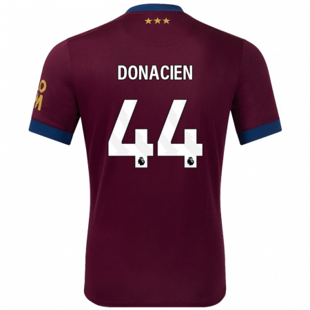 Kandiny Enfant Maillot Janoi Donacien #44 Marron Tenues Extérieur 2024/25 T-Shirt