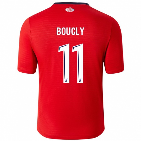 Kandiny Homme Maillot Maïté Boucly #11 Rouge Blanc Tenues Domicile 2024/25 T-Shirt