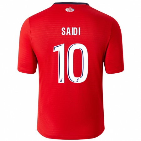 Kandiny Homme Maillot Rachel Saidi #10 Rouge Blanc Tenues Domicile 2024/25 T-Shirt