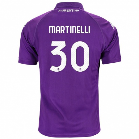 Kandiny Homme Maillot Tommaso Martinelli #30 Violet Tenues Domicile 2024/25 T-Shirt