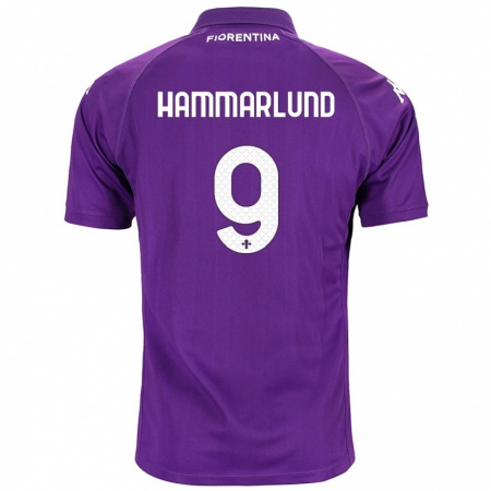 Kandiny Homme Maillot Pauline Hammarlund #9 Violet Tenues Domicile 2024/25 T-Shirt